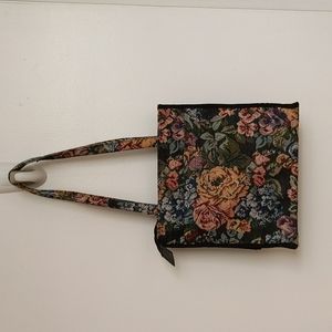 Jade Floral Tapestry Tote Bag